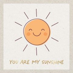 Faltkarte 'You are my sunshine'