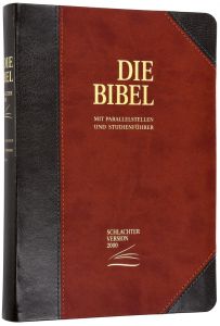 Die Bibel - Schlachter 2000 - Standardausgabe (PU-Einband, grau/braun)