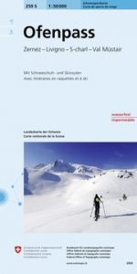 259S Ofenpass Schneesportkarte Bundesamt für Landestopografie swisstopo 9783302202594