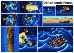 Der sinkende Petrus Figuren-Set 4