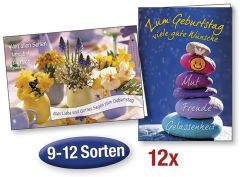 Spar-Paket: Faltkarten "Geburtstag"