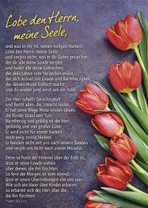 Postkarten 'Lobe den Herrn' (Psalm 103,1-1)  4034905427255