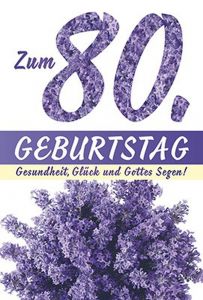 Faltkarte: Zum 80. Geburtstag