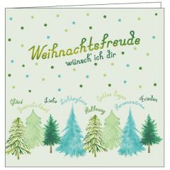 Faltkarte: Weihnachtsfreude