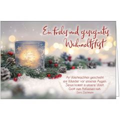 Faltkarte: Ein frohes und gesegnetes Weihnachtsfest