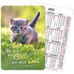 Jahreslosung 2023 - Spielkartenkalender -Katze