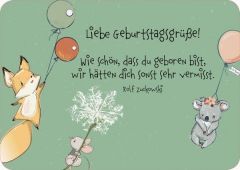 Liebe Geburtstagsgrüße - Postkarte