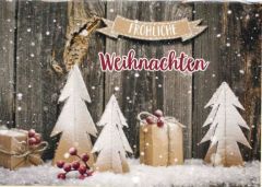 Faltkarte - Fröhliche Weihnachten