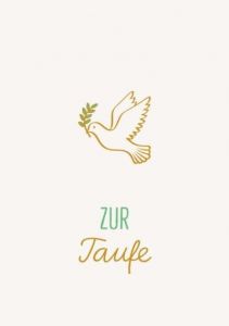Postkarte - Zur Taufe