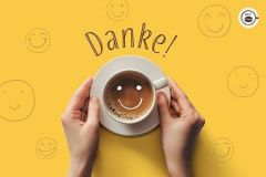 Kaffeekarte - Danke