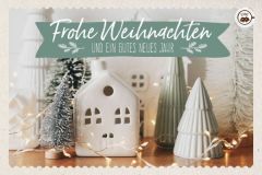 Schokokarte - Frohe Weihnachten