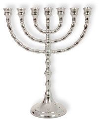 Menorah klein - silber