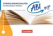 Abi to go - Deutsch Krämer-Curtis, Daniela 9783464612767