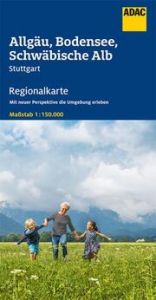 ADAC Regionalkarte 15 Allgäu, Bodensee, Schwäbische Alb 1:150.000  9783826414183