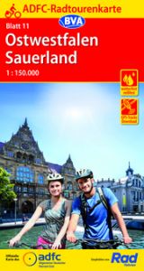 ADFC-Radtourenkarte 11 Ostwestfalen Sauerland 1:150.000, reiß- und wetterfest, GPS-Tracks Download Allgemeiner Deutscher Fahrrad-Club e V (ADFC)/BVA BikeMedia GmbH 9783969900901