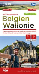 ADFC-Radtourenkarte BEL 2 Belgien Wallonie, 1:150.000, reiß- und wetterfest, GPS-Tracks Download - E-Bike geeignet Allgemeiner Deutscher Fahrrad-Club e V (ADFC)/BVA BikeMedia GmbH 9783969900017