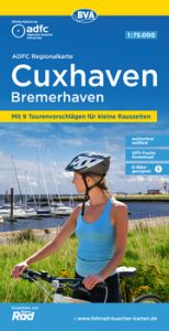 ADFC-Regionalkarte Cuxhaven Bremerhaven, 1:75.000, mit Tagestourenvorschlägen, reiß- und wetterfest, E-Bike-geeignet, GPS-Tracks Download Allgemeiner Deutscher Fahrrad-Club e V (ADFC)/BVA BikeMedia GmbH 9783969900857