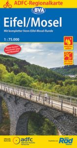 ADFC-Regionalkarte Eifel/ Mosel, 1:75.000, mit Tagestourenvorschlägen, reiß- und wetterfest, E-Bike-geeignet, GPS-Tracks Download Allgemeiner Deutscher Fahrrad-Club e V (ADFC)/BVA BikeMedia GmbH 9783870739195