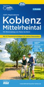 ADFC-Regionalkarte Koblenz Mittelrheintal, 1:75.000, mit Tagestourenvorschlägen, reiß- und wetterfest, E-Bike-geeignet, GPS-Tracks-Download Allgemeiner Deutscher Fahrrad-Club e V (ADFC)/BVA BikeMedia GmbH 9783969902493