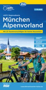 ADFC-Regionalkarte München Alpenvorland, 1:75.000, mit Tagestourenvorschlägen, reiß- und wetterfest, E-Bike-geeignet, GPS-Tracks Download Allgemeiner Deutscher Fahrrad-Club e V (ADFC)/BVA BikeMedia GmbH 9783969902318