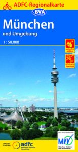 ADFC-Regionalkarte München und Umgebung, 1:75.000, mit Tagestourenvorschlägen, reiß- und wetterfest, E-Bike-geeignet, GPS-Tracks Download Allgemeiner Deutscher Fahrrad-Club e V (ADFC)/BVA BikeMedia GmbH 9783870738877