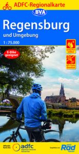 ADFC-Regionalkarte Regensburg und Umgebung, 1:75.000, mit Tagestourenvorschlägen, reiß- und wetterfest, E-Bike-geeignet, GPS-Tracks Download Allgemeiner Deutscher Fahrrad-Club e V (ADFC)/BVA BikeMedia GmbH 9783969900260