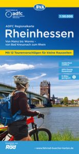 ADFC-Regionalkarte Rheinhessen, 1:50.000, mit Tagestourenvorschlägen, reiß- und wetterfest, E-Bike-geeignet, GPS-Tracks Download Allgemeiner Deutscher Fahrrad-Club e V (ADFC)/BVA BikeMedia GmbH 9783969902509