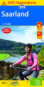 ADFC-Regionalkarte Saarland, 1:75.000, mit Tagestourenvorschlägen, reiß- und wetterfest, E-Bike-geeignet, GPS-Tracks Download Allgemeiner Deutscher Fahrrad-Club e V (ADFC)/BVA BikeMedia GmbH 9783969900109