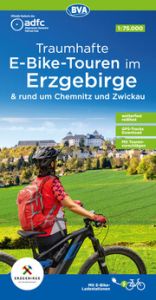 ADFC-Regionalkarte Traumhafte E-Bike-Touren im Erzgebirge, 1:75.000, mit Tagestourenvorschlägen, reiß- und wetterfest, GPS-Tracks Download Allgemeiner Deutscher Fahrrad-Club e V (ADFC)/BVA BikeMedia GmbH 9783969901038