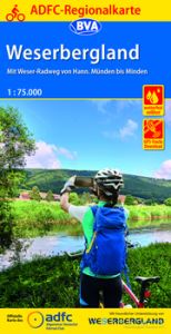 ADFC-Regionalkarte Weserbergland, 1:75.000, mit Tagestourenvorschlägen, reiß- und wetterfest, E-Bike-geeignet, GPS-Tracks Download Allgemeiner Deutscher Fahrrad-Club e V (ADFC)/BVA BikeMedia GmbH 9783969900451
