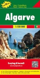 Algarve, Autokarte 1:150.000, Top 10 Tips Freytag-Berndt und Artaria KG 9783707900286