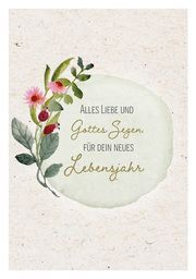 Alles Liebe und Gottes Segen für dein neues Lebensjahr  4250222938056