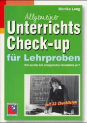 Allgemeiner Unterrichts Check-up für Lehrproben Lang, Monika 9783897782006