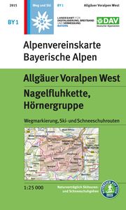 Allgäuer Voralpen West, Nagelfluhkette, Hörnergruppe Deutscher Alpenverein e V/Landesamt für Digitalisierung Breitband und  9783948256067