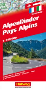 Alpenländer Strassenkarte 1:750 000 Hallwag Kümmerly+Frey AG 9783828309692