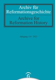 Archiv für Reformationsgeschichte - Aufsatzband  9783579084800