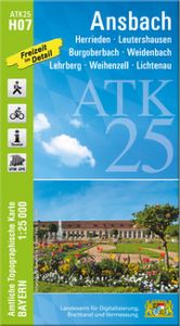 ATK25-H07 Ansbach Landesamt für Digitalisierung Breitband und Vermessung Bayern 9783899338621