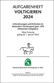 Aufgabenheft - Voltigieren 2024 Deutsche Reiterliche Vereinigung e V (FN) 9783885429692