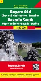 Bayern Süd - Ober- und Niederbayern - Schwaben, Autokarte 1:200.000 Freytag-Berndt und Artaria KG 9783707904475