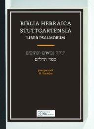 Biblia Hebraica Stuttgartensia / Liber Psalmorum H Bardtke/Wilhelm Rudolph/Karl Elliger 9783438076144