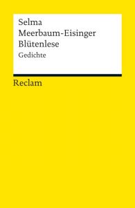 Blütenlese Meerbaum-Eisinger, Selma 9783150190593