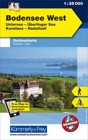 Bodensee West Nr. 43 Outdoorkarte Deutschland 1:35 000 Hallwag Kümmerly+Frey AG 9783259025437