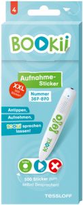 BOOKii® Aufnahme-Sticker neutral Paket 4, Nr. 367-870 (504 Stück)  4260588290392