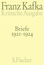 Briefe 1921-1924 Kafka, Franz 9783100381637