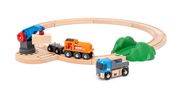 BRIO World - 36028 Starterset Güterzug mit Kran A - Zugset für Kinder ab 3 Jahren  7312350360288