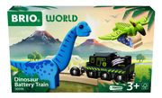 BRIO World - 36096 Dinosaurier Batteriezug - Spielzeugzug für Kinder ab 3 Jahren  7312350360967