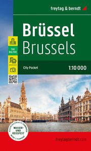 Brüssel, Stadtplan 1:10.000, freytag & berndt  9783707923728