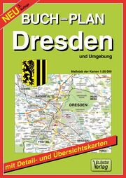 Buchstadtplan Dresden und Umgebung Verlag Dr Barthel 9783895910081