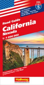 California, Nevada, Road Guide Nr. 5, Strassenkarte 1:1 Mio Hallwag Kümmerly+Frey AG 9783828307568