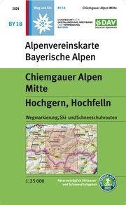 Chiemgauer Alpen Mitte, Hochgern, Hochfelln Deutscher Alpenverein e V/Landesamt für Digitalisierung Breitband und  9783948256500